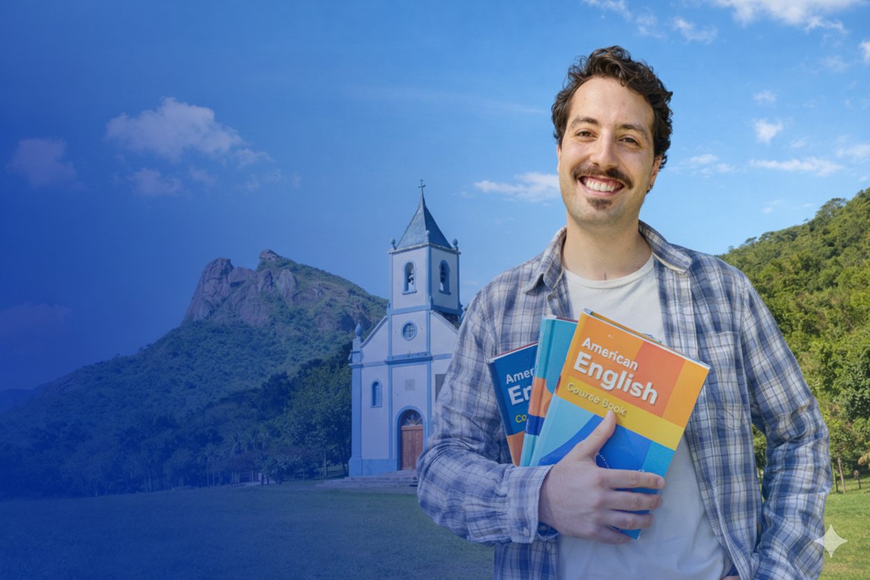 Aula de inglês na RiseUp!, em Visconde de Mauá